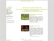 Tablet Screenshot of juegosbraintraining.com